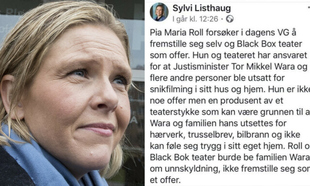 Sylvi Listhaug slettet Facebook-innlegg